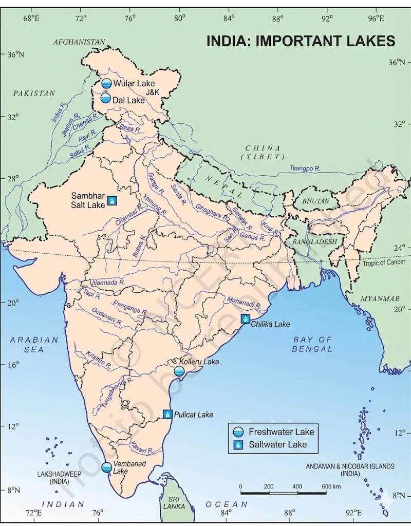 Lakes Map